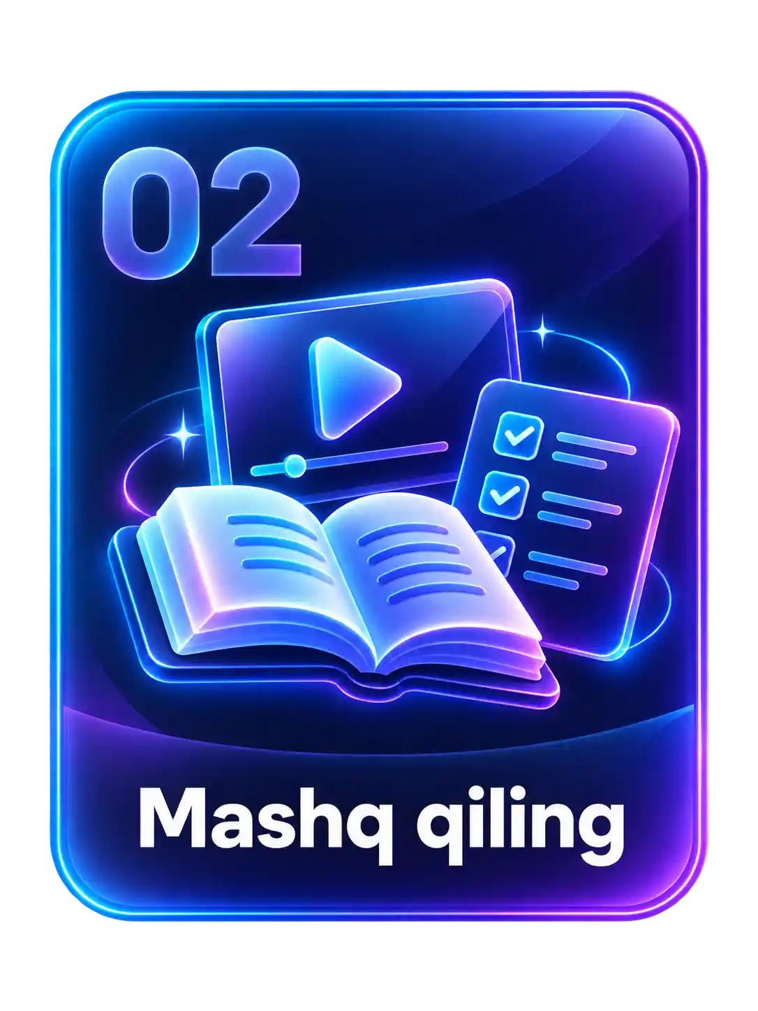 2-qadam: O‘rganing va mashq qiling.